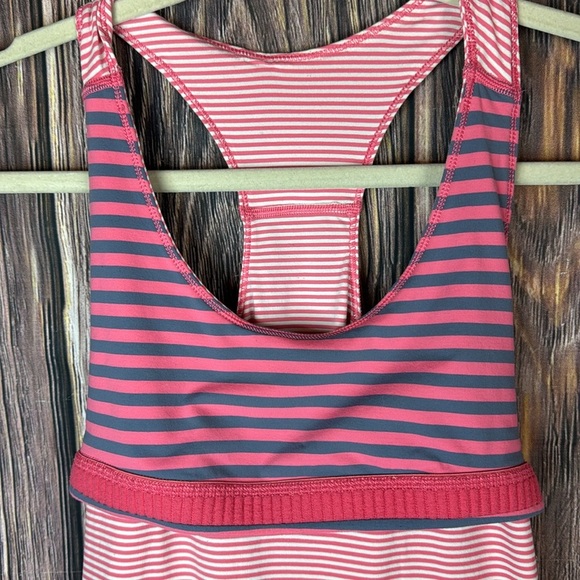 Nike Pink Stripped Running Tank- XS - Picture 8 of 12